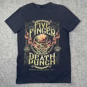 FIVE FINGER DEATH PUNCH Since 2005 T-SHIRT Size (S) Official Concert Merch Black
